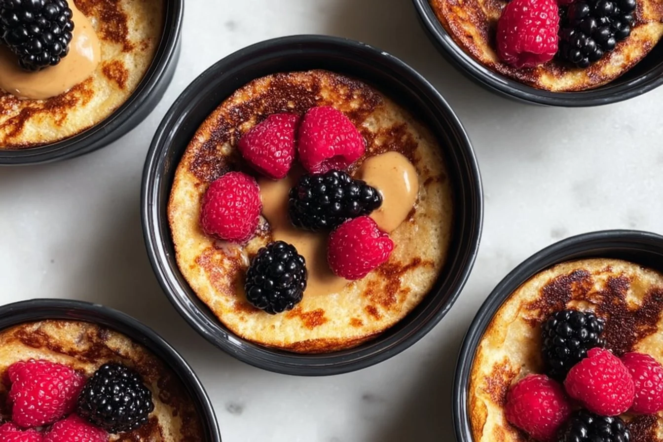 Baked Protein Pancake Bowls