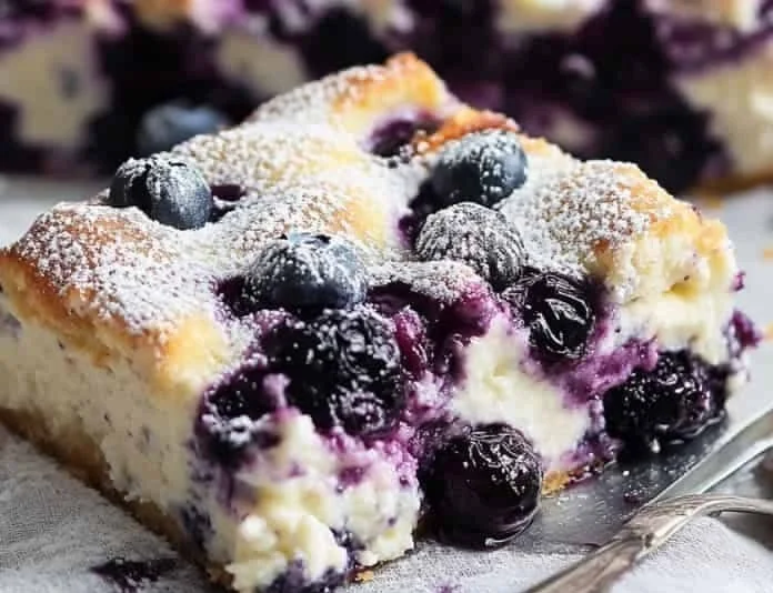 Blueberry Cottage Cheese Bake