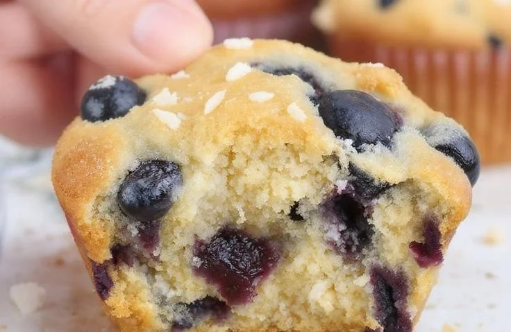 Blueberry Cottage Cheese Muffins