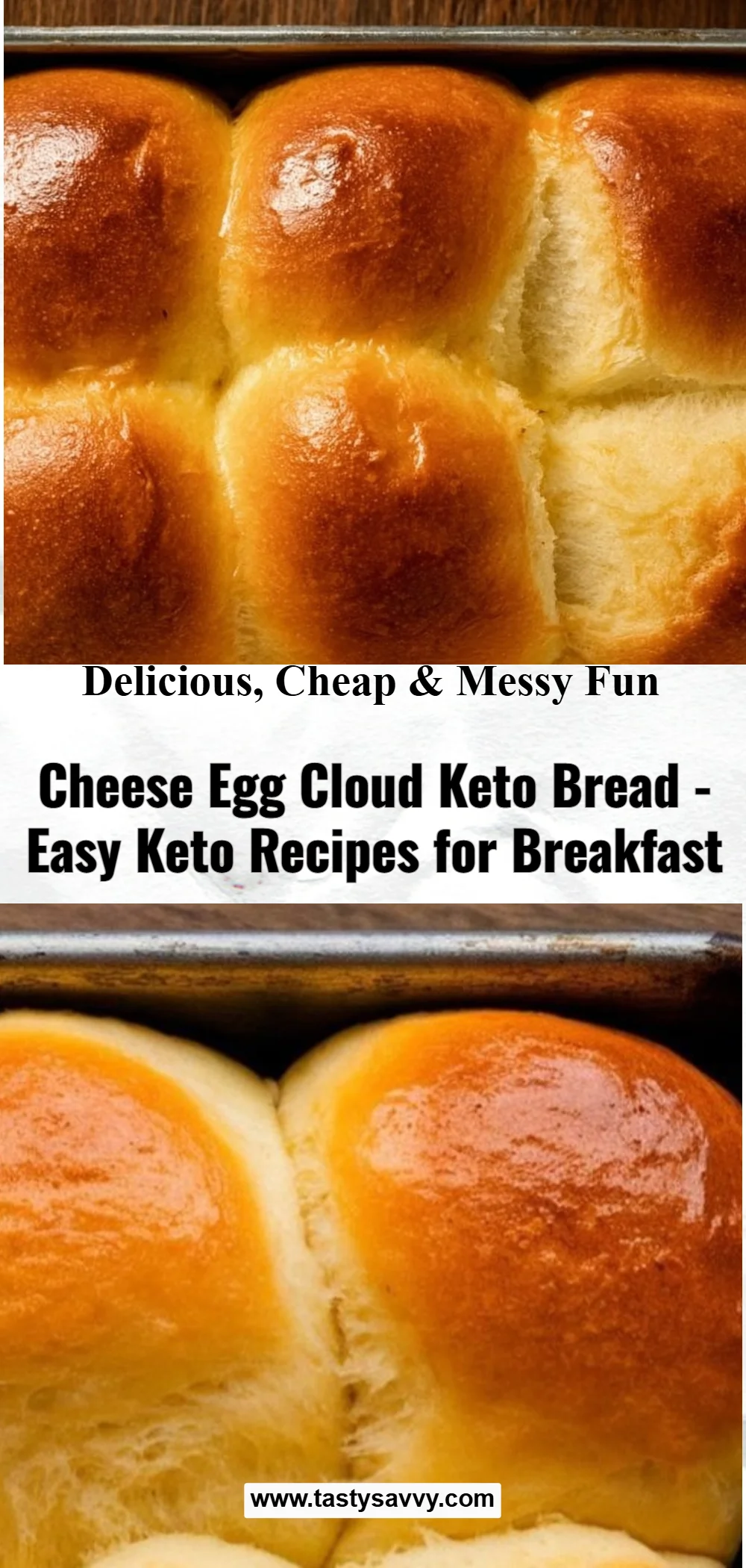 Cheese Egg Cloud Keto Bread