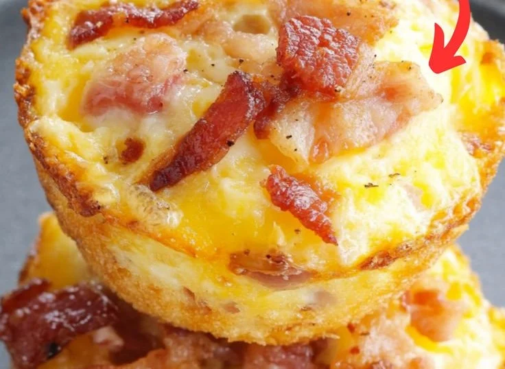 Cheesy Bacon Egg Muffins bacon egg muffins Cheesy Bacon Egg Muffins