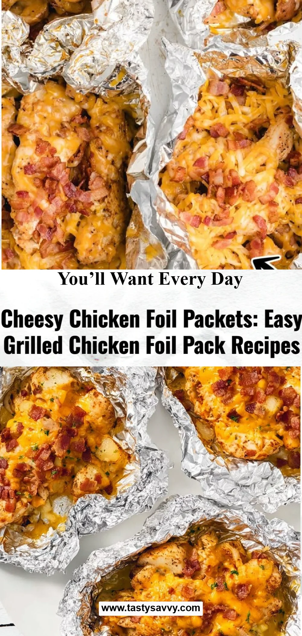 Cheesy Chicken Foil Packets