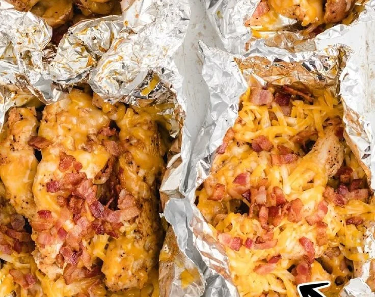 Cheesy Chicken Foil Packets