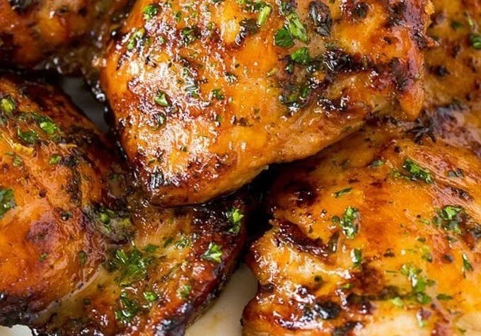 Delicious marinated chicken thighs ready for grilling or baking