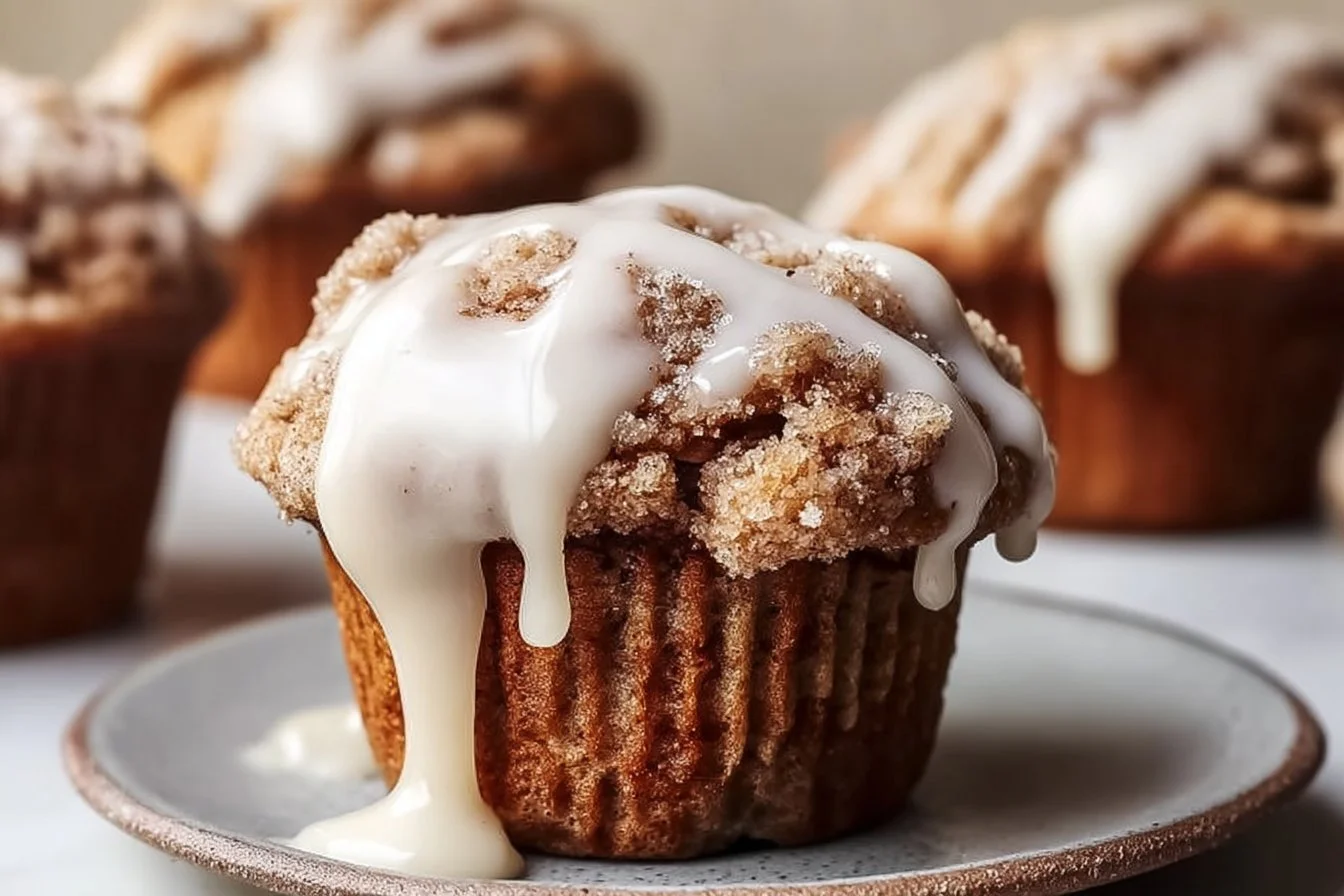 Cinnamon Roll Protein Muffins