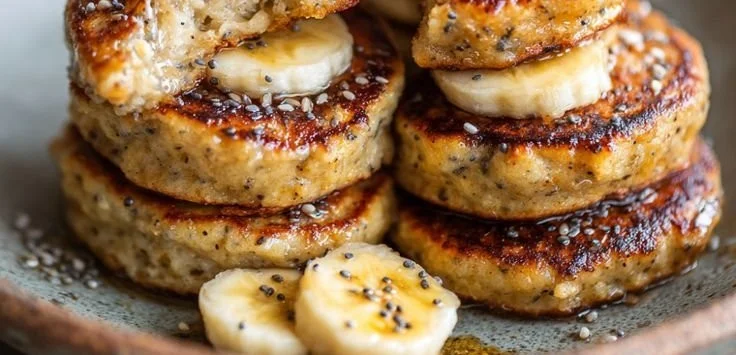 Cottage Cheese Banana Oat Protein Pancake Bites