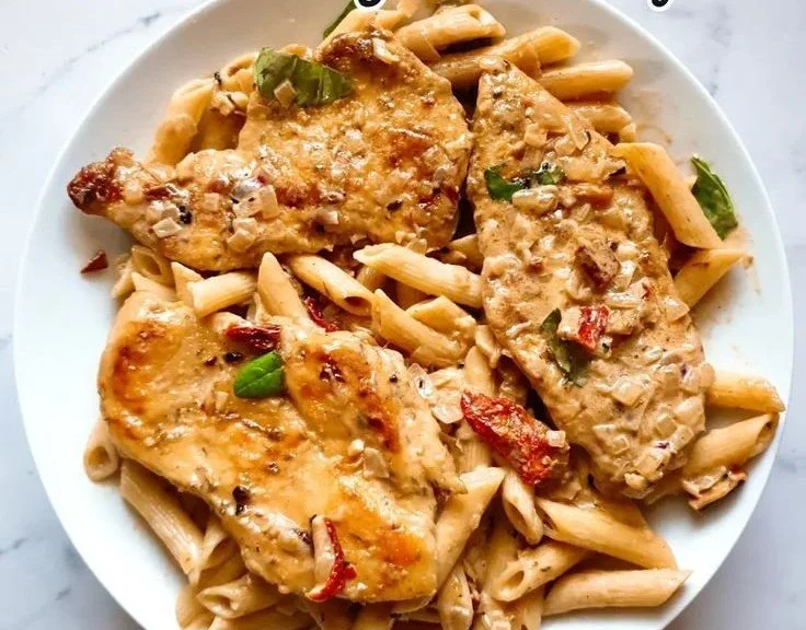 Creamy Marry Me Chicken served over pasta for a delightful romantic meal