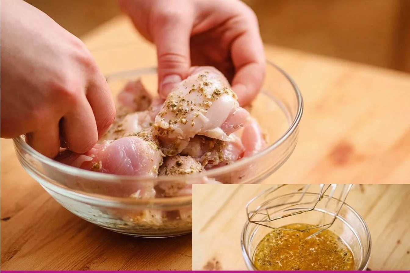 Delicious marinated grilled chicken on the barbecue grill
