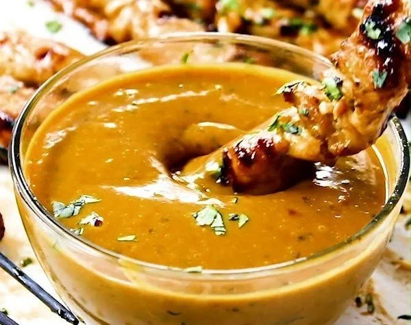Easy Thai Chicken Satay with Peanut Sauce