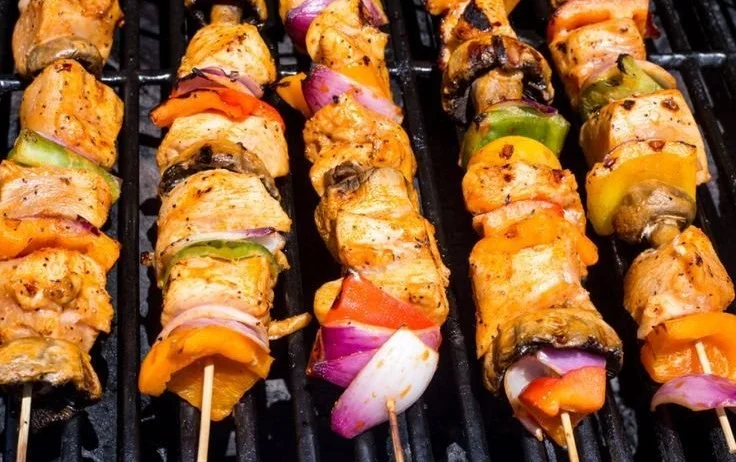 Grilled Chicken Kabobs with Vegetables chicken kabobs Grilled Chicken Kabobs with Vegetables