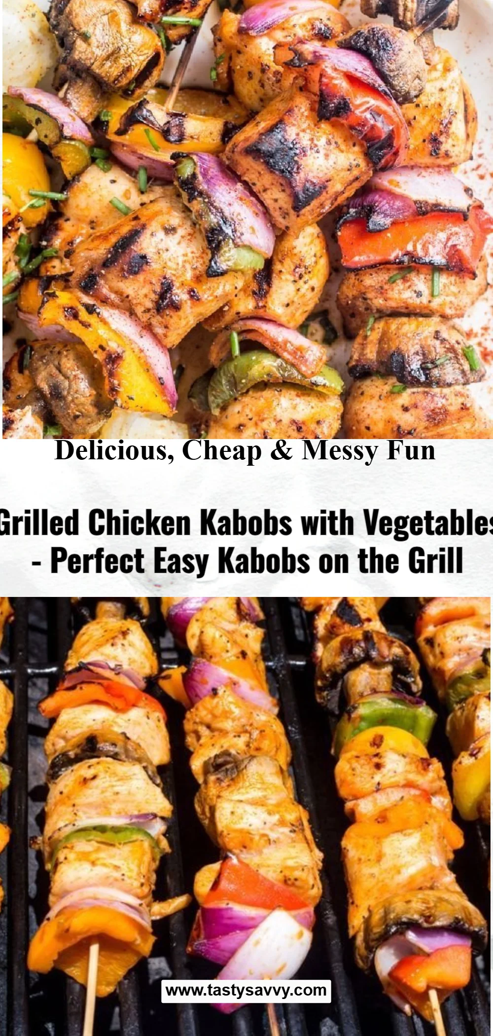 Grilled Chicken Kabobs with Vegetables chicken kabobs Grilled Chicken Kabobs with Vegetables