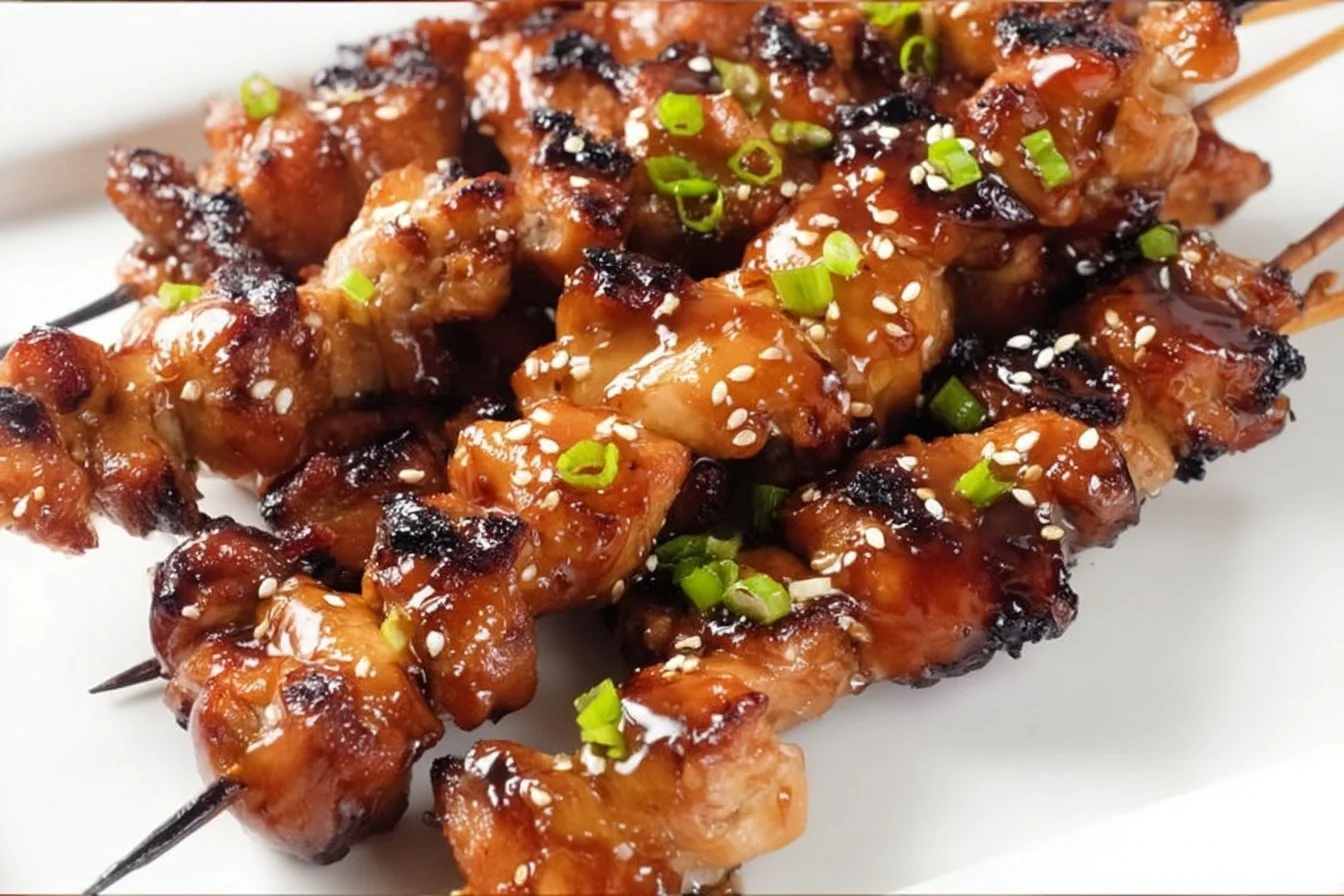 Delicious grilled teriyaki chicken served with vegetables and rice