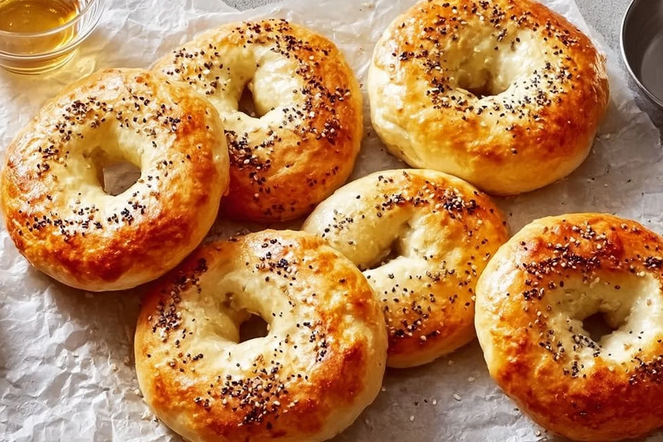 Healthy 3-Ingredient Protein Bagels protein bagels Healthy 3-Ingredient Protein Bagels