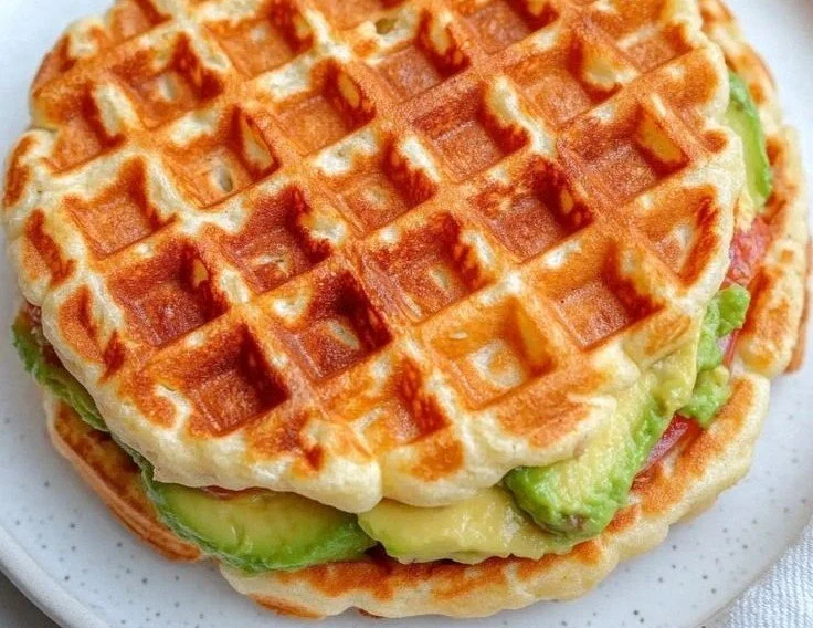 Healthy Low-Calorie Chaffles low-calorie chaffles Delicious low-calorie chaffles served on a plate with toppings