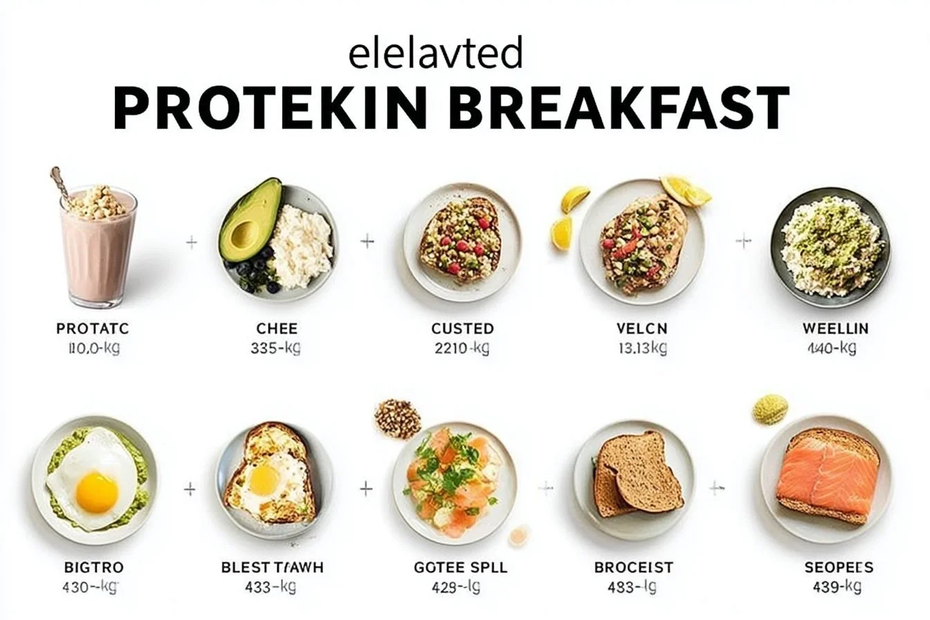 High-protein breakfast ideas with healthy recipes and ingredients