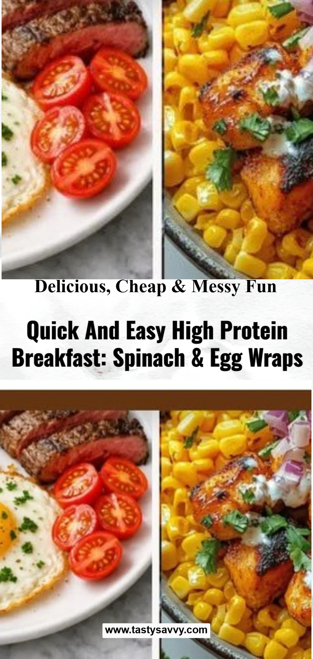 High Protein Breakfast with Eggs and Spinach high protein breakfast High Protein Breakfast with Eggs and Spinach