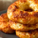Homemade high protein cottage cheese bagels, healthy breakfast option