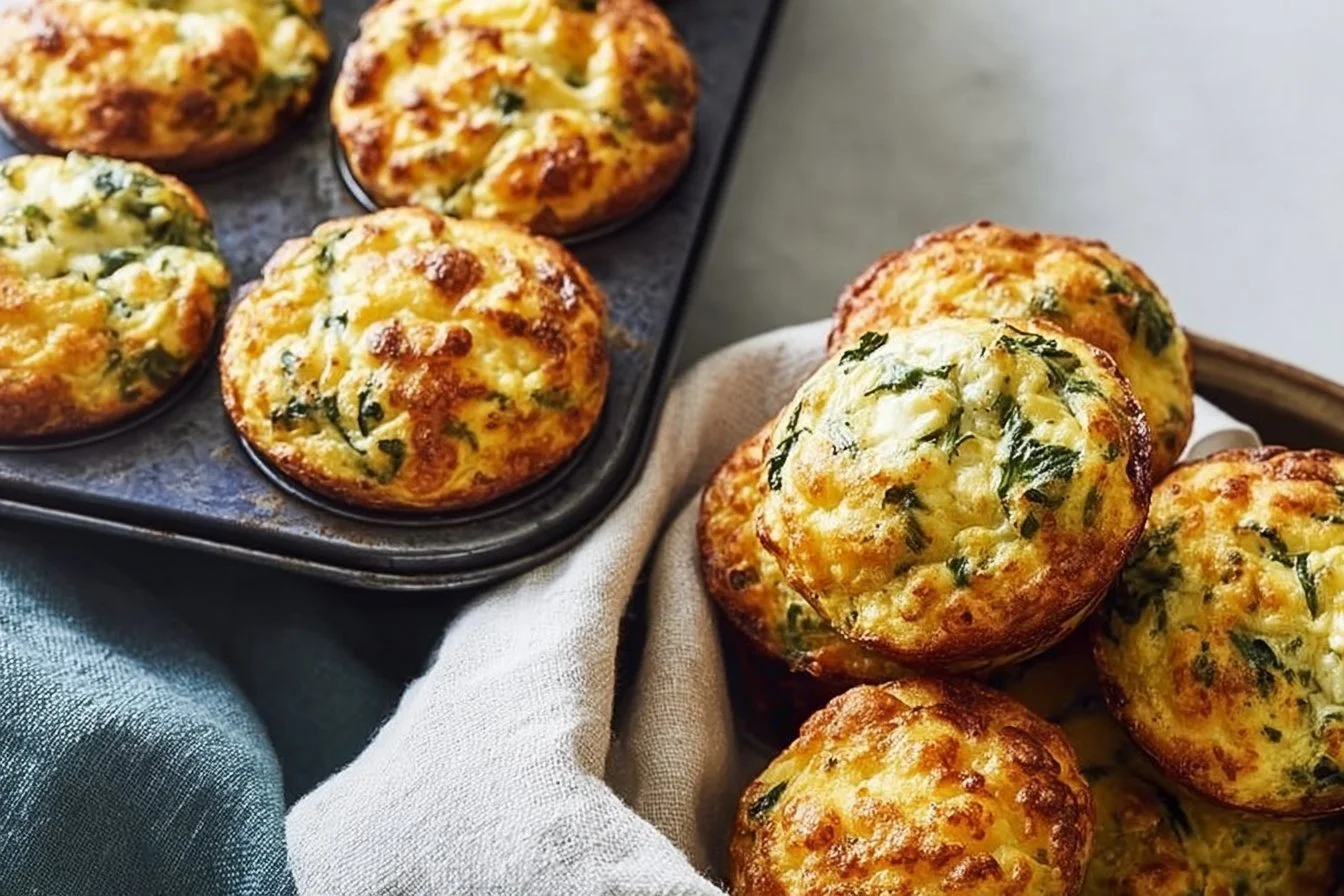 High Protein Cottage Cheese Breakfast Muffins