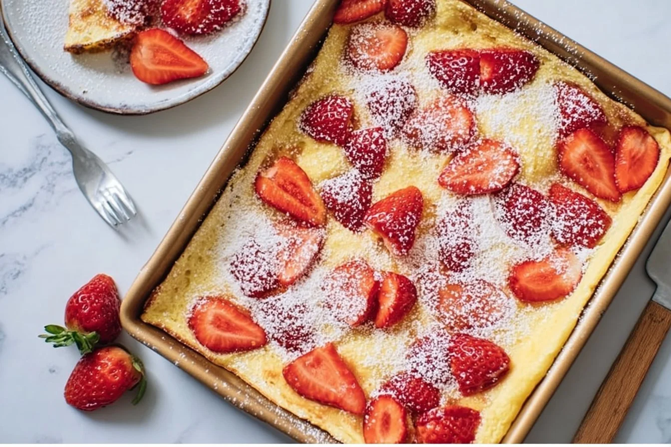 High Protein Cottage Cheese Oven Pancakes