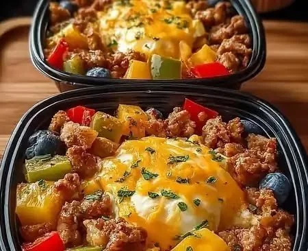 High Protein Freezer Friendly Breakfast Bowls breakfast bowls High protein breakfast bowls ideal for meal prep and freezing.