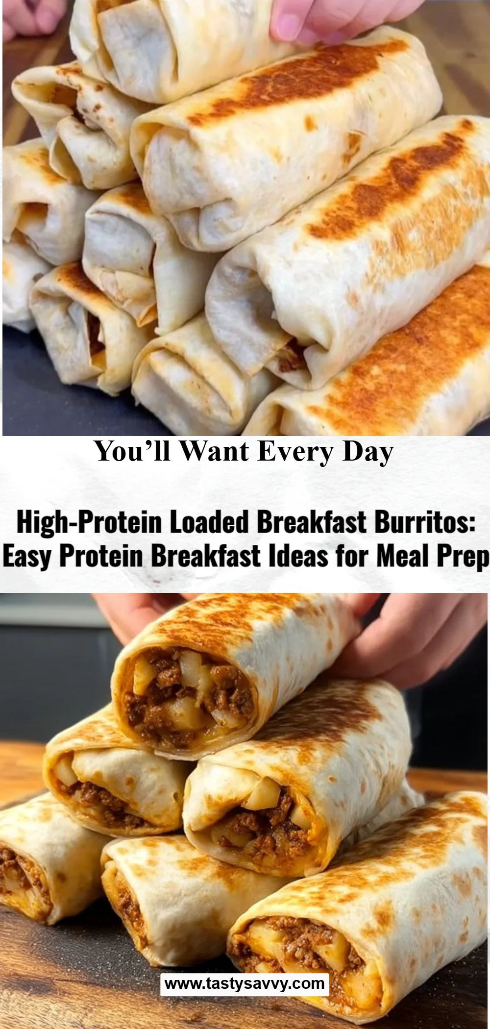 High-Protein Loaded Breakfast Burritos