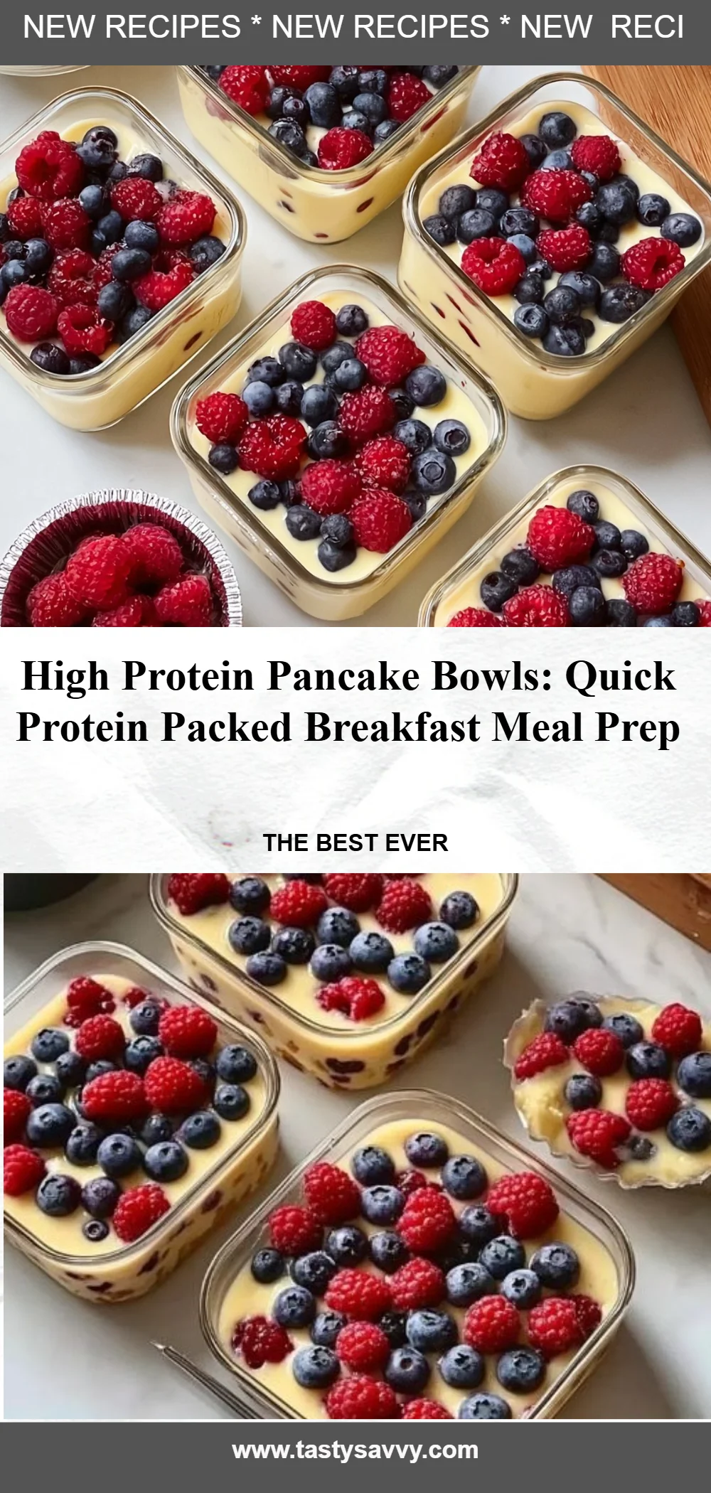 High Protein Pancake Bowls