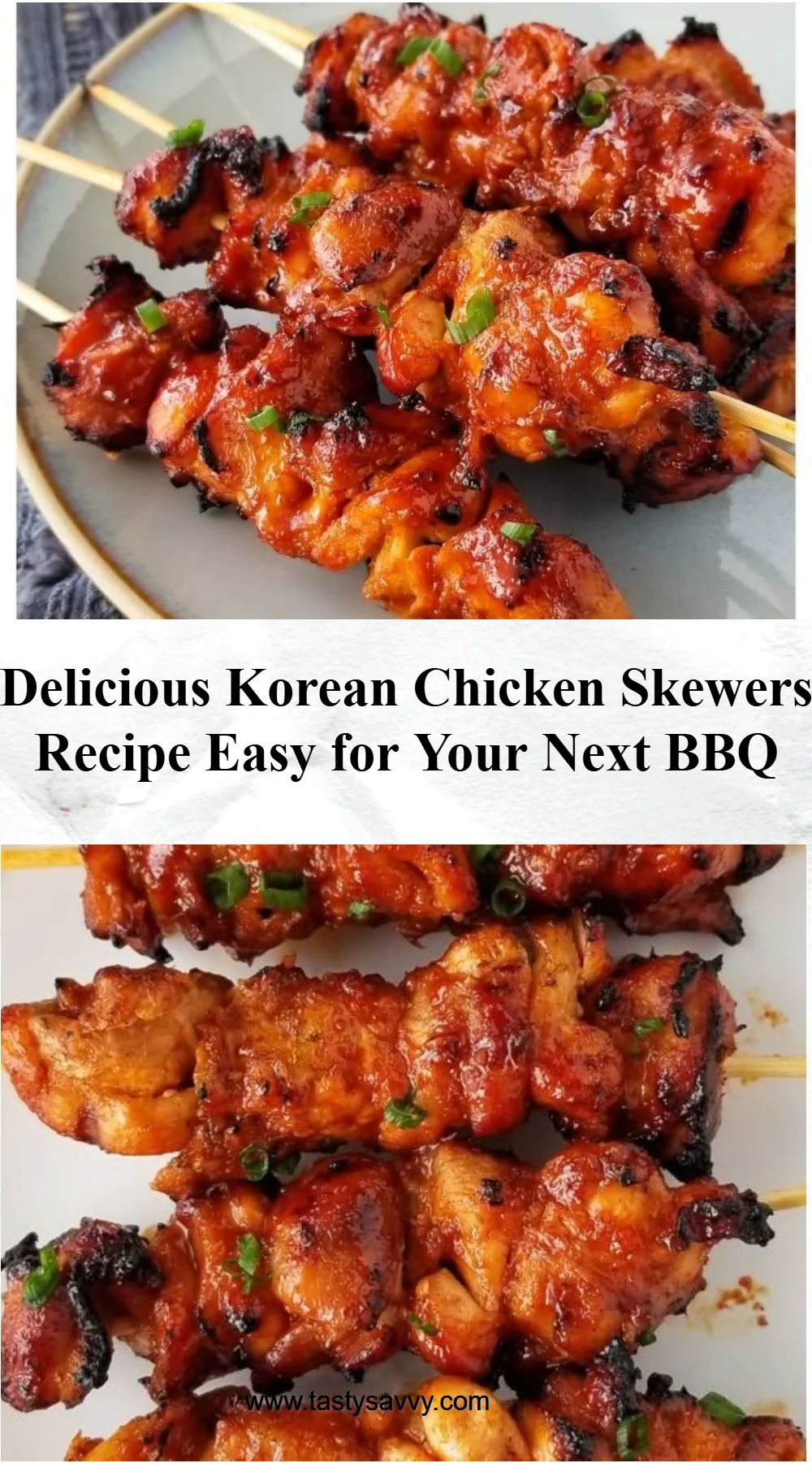 Korean Chicken Skewers Korean Chicken Korean Chicken Skewers