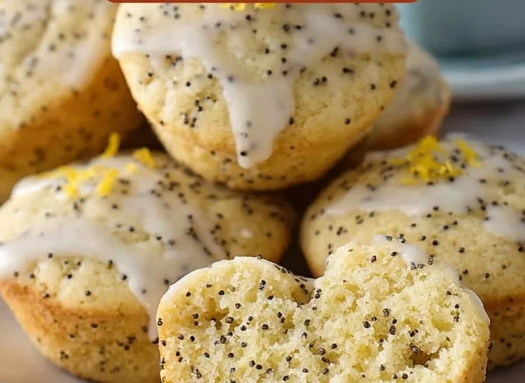 Lemon Poppyseed Protein Muffins
