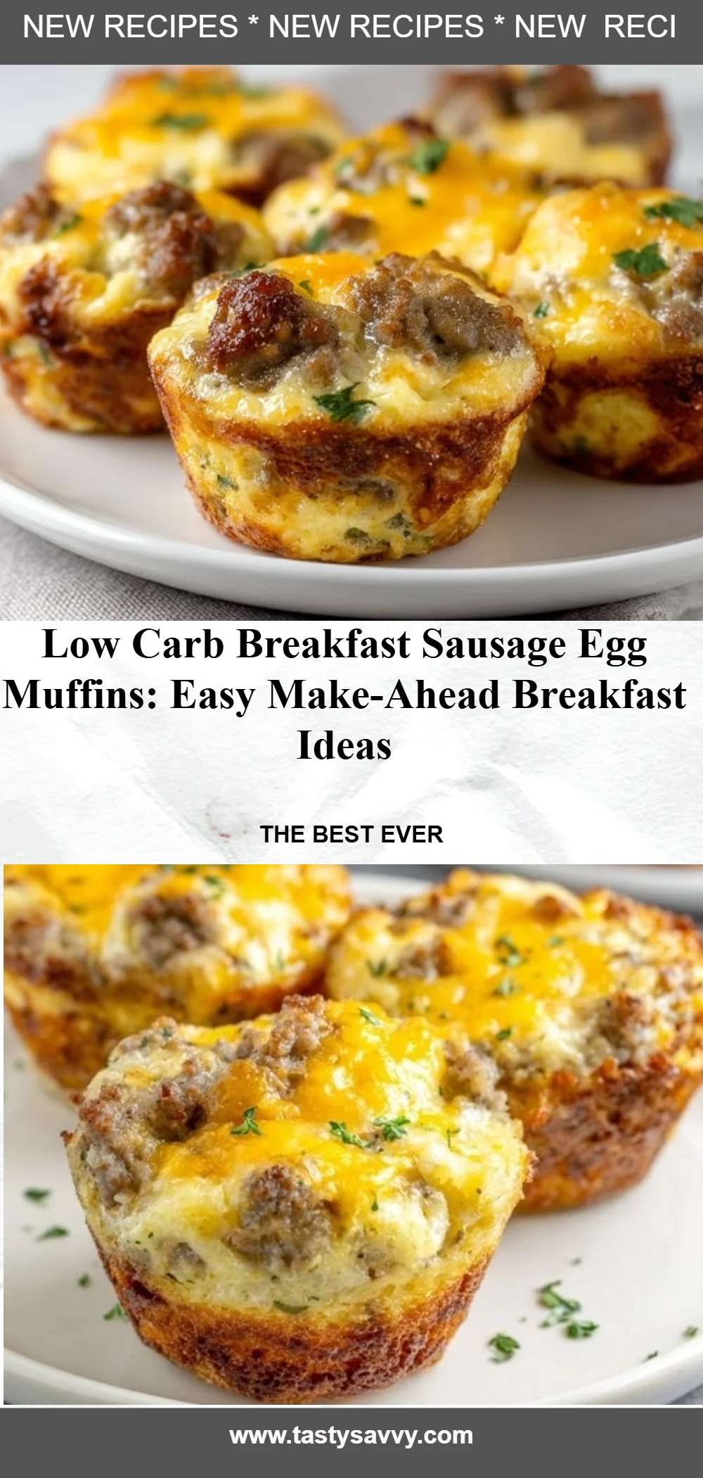 Low Carb Sausage Egg Muffins