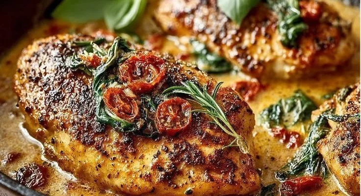 Marry Me Chicken Marry Me Chicken Delicious plate of Marry Me Chicken garnished with fresh herbs