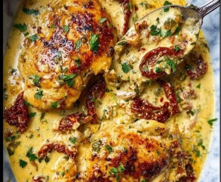 Marry Me Chicken in Creamy Sun-Dried Tomato Sauce
