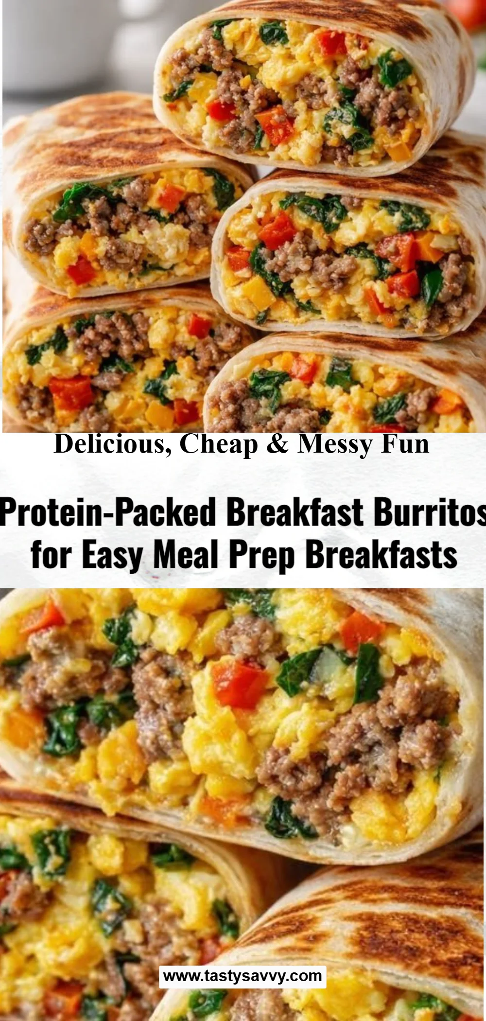 Protein-Packed Breakfast Burritos breakfast burritos Protein-Packed Breakfast Burritos