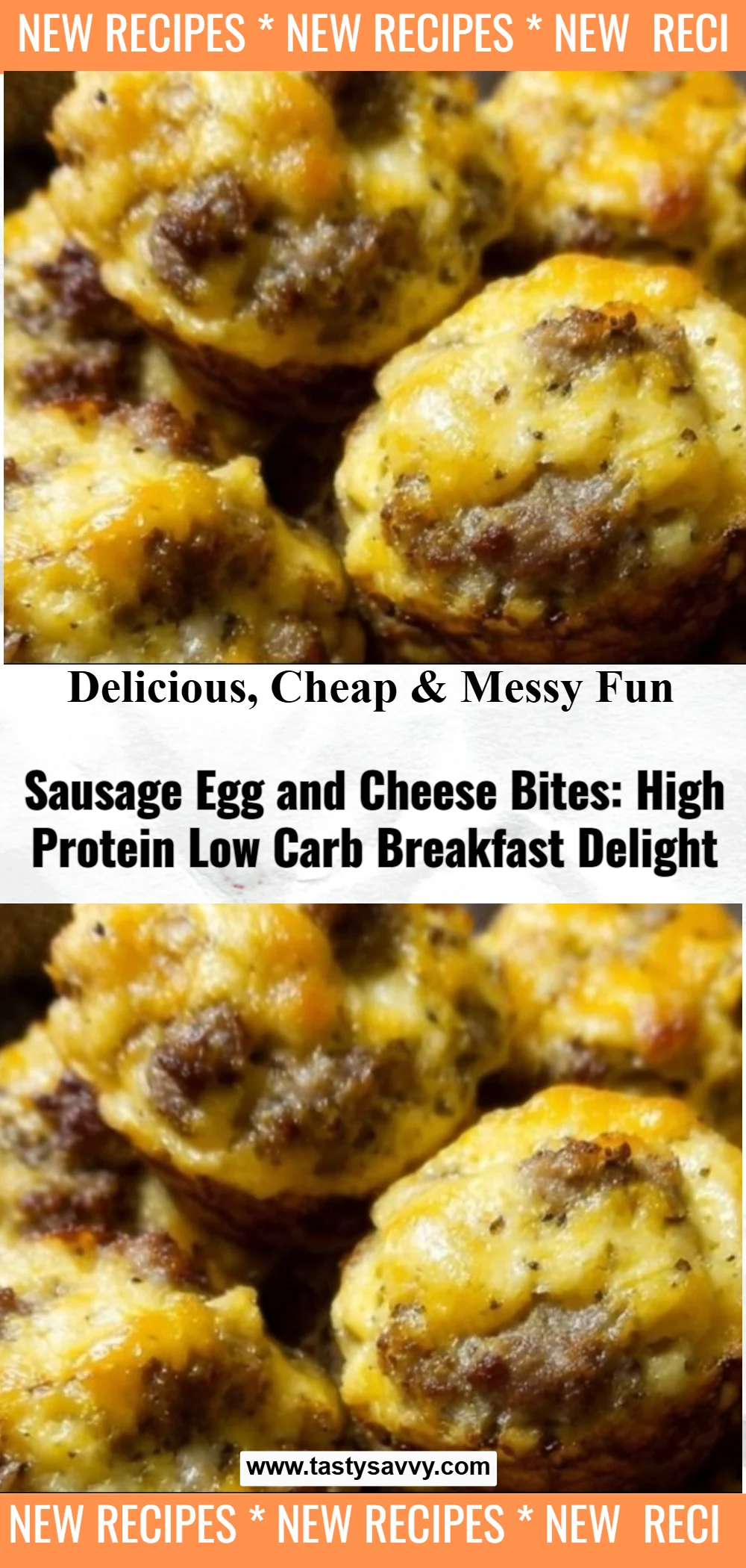Sausage Egg and Cheese Bites