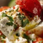 Savory Cottage Cheese Power Bowl garnished with fresh vegetables and herbs