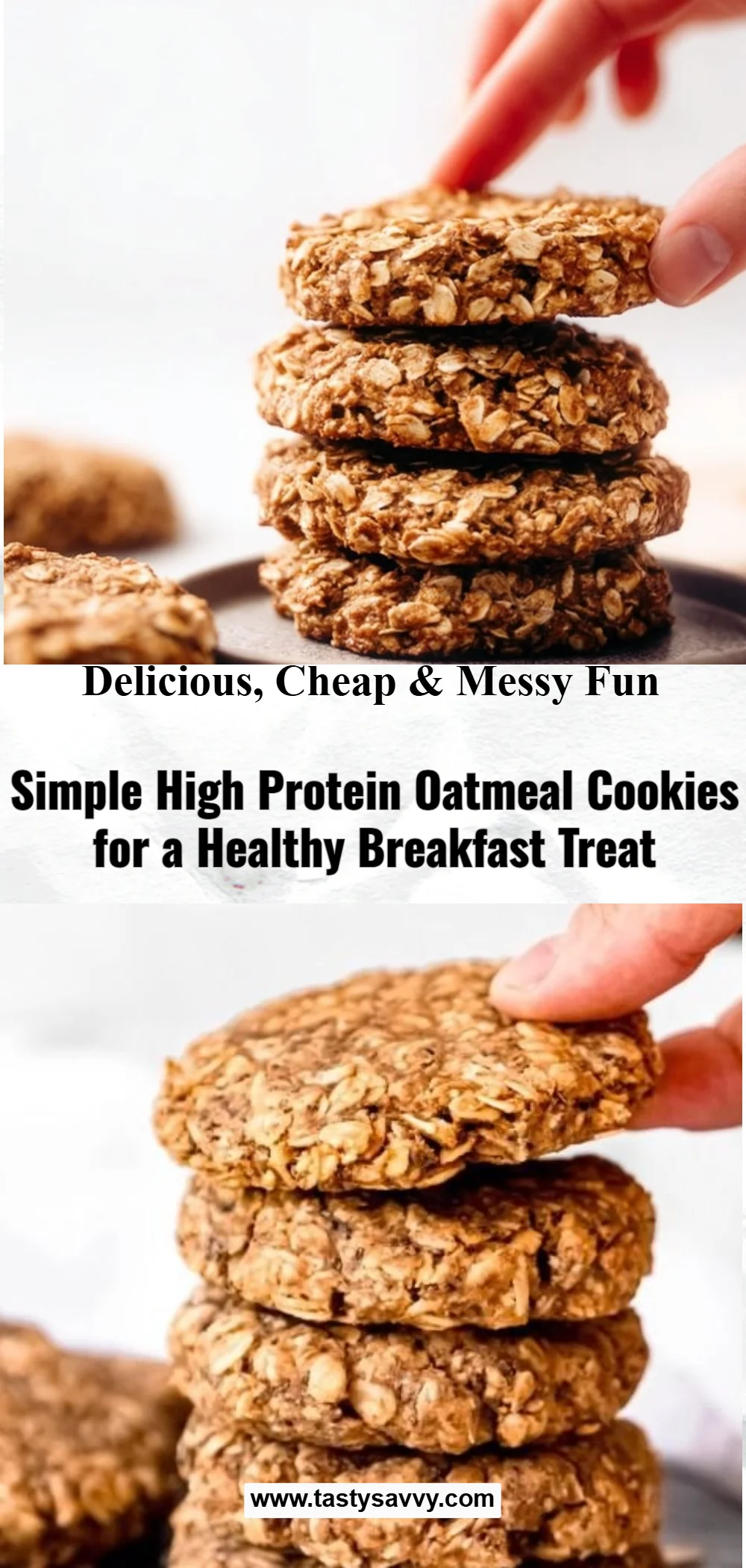 Simple Oatmeal Protein Cookies
