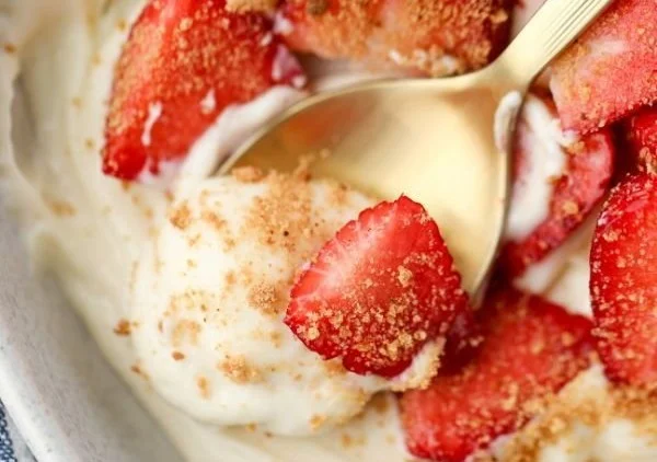 Strawberry Cheesecake Yogurt Bowl