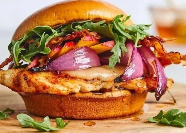 Grilled Chicken Sandwiches grilled chicken Delicious grilled chicken sandwich with fresh toppings and a golden bun