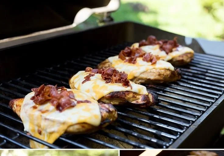 Grilled Monterey Chicken Monterey Chicken Deliciously grilled Monterey Chicken served with fresh vegetables