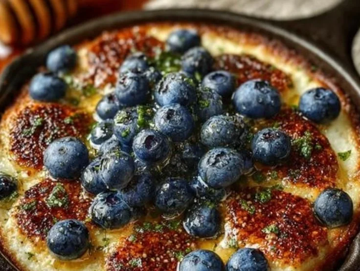 High-Protein Blueberry Cottage Cheese Breakfast Bake blueberry cottage cheese bake High-Protein Blueberry Cottage Cheese Breakfast Bake