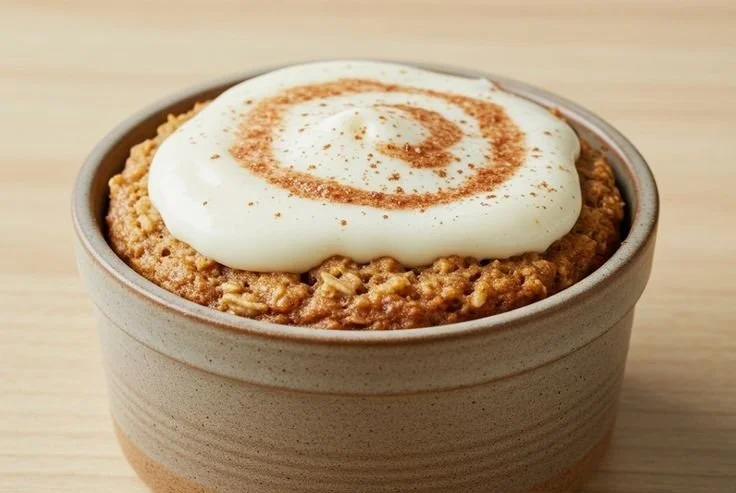 High-Protein Cinnamon Baked Oat Cake baked oat cake High-Protein Cinnamon Baked Oat Cake