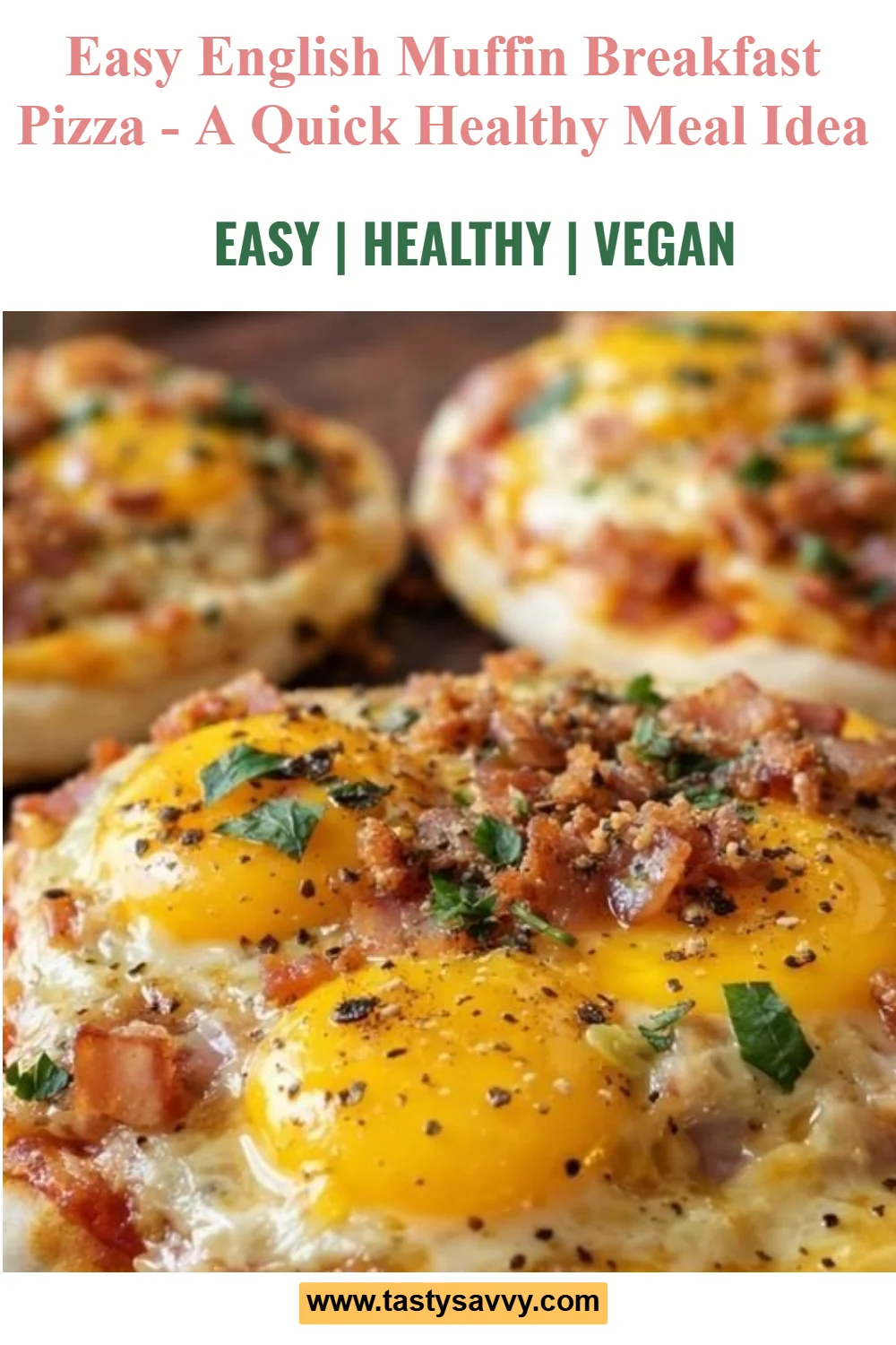 Mouthwatering English Muffin Breakfast Pizza breakfast pizza Mouthwatering English Muffin Breakfast Pizza